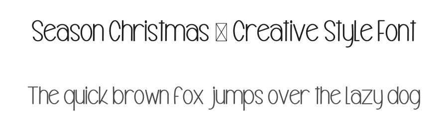 Season Christmas – Creative Style Font by freshtypeink — Display Font