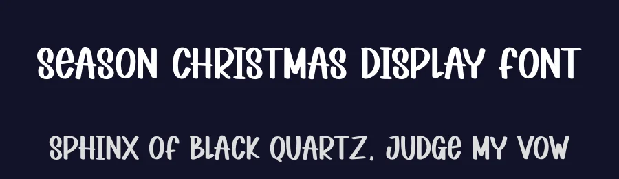 Season Christmas Display Font by andikastudio — Display Font — thumbnail 2