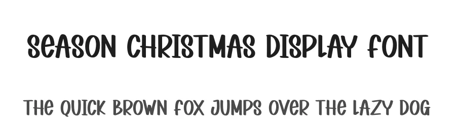 Season Christmas Display Font by andikastudio — Display Font
