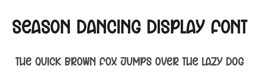 Season Dancing Display Font by andikastudio — Script Handwritten Font