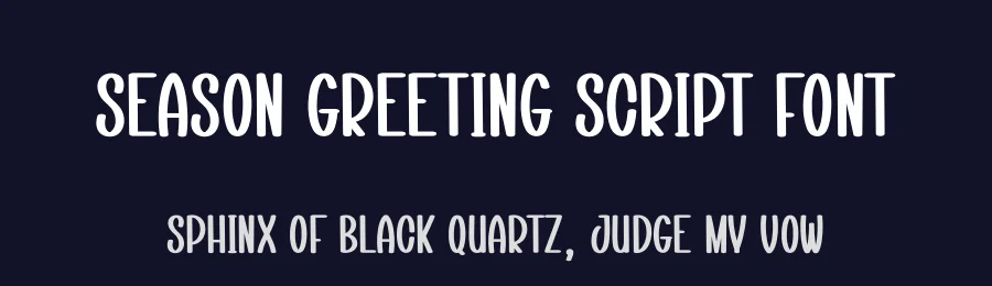 Season Greeting Script Font by creativeletter — Display Font — thumbnail 2
