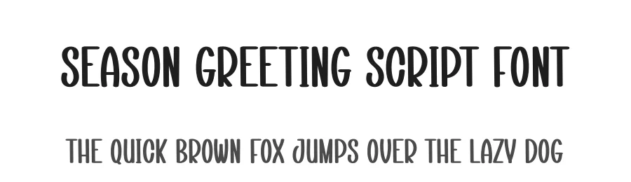 Season Greeting Script Font by creativeletter — Display Font