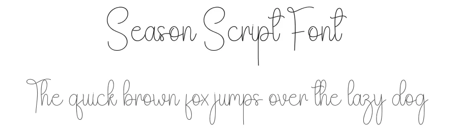 Season Script Font by andikastudio — Script Handwritten Font
