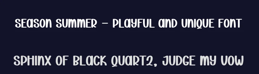 Season Summer – Playful And Unique Font by andikastudio — Display Font — thumbnail 2