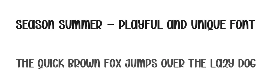 Season Summer – Playful And Unique Font by andikastudio — Display Font