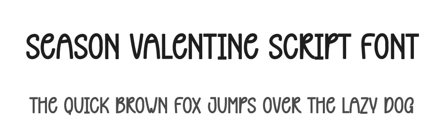 Season Valentine Script Font by andikastudio — Display Font