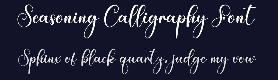 Seasoning Calligraphy Font by creativeletter — Script Handwritten Font — thumbnail 2