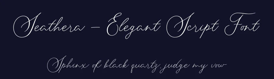Seathera – Elegant Script Font by Almarkha Type — Decorative Font — thumbnail 2