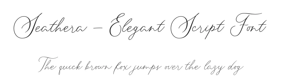 Seathera – Elegant Script Font by Almarkha Type — Decorative Font