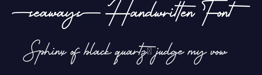 Seaways Handwritten Font by edricstudio — Script Handwritten Font — thumbnail 2