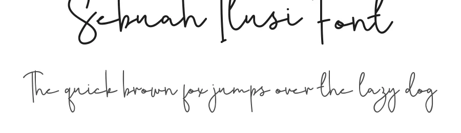 Sebuah Ilusi Font by nihstudio — Script Handwritten Font