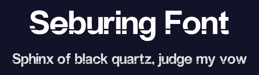 Seburing Font by Erry Chaotic — Sans Serif Font — thumbnail 2