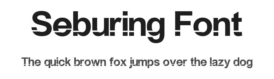 Seburing Font by Erry Chaotic — Sans Serif Font