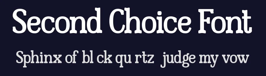 Second Choice Font by Say Studio — Display Font — thumbnail 2