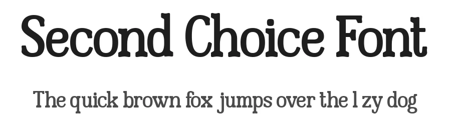Second Choice Font by Say Studio β Display Font