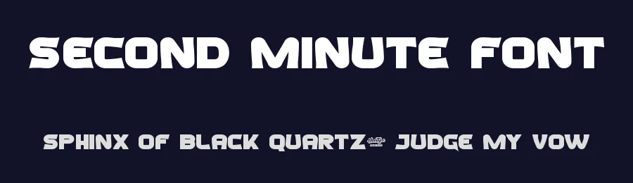 Second Minute Font by noahtype — Decorative Font — thumbnail 2