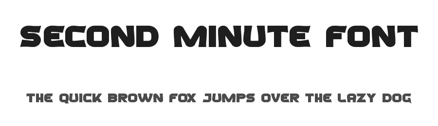 Second Minute Font by noahtype β Decorative Font