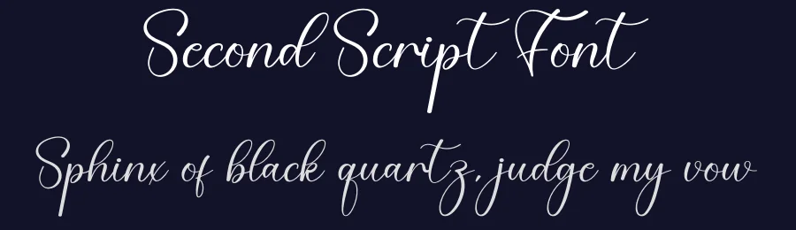 Second Script Font by creativeletter — Script Handwritten Font — thumbnail 2