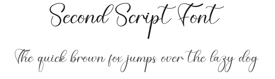 Second Script Font by creativeletter — Script Handwritten Font
