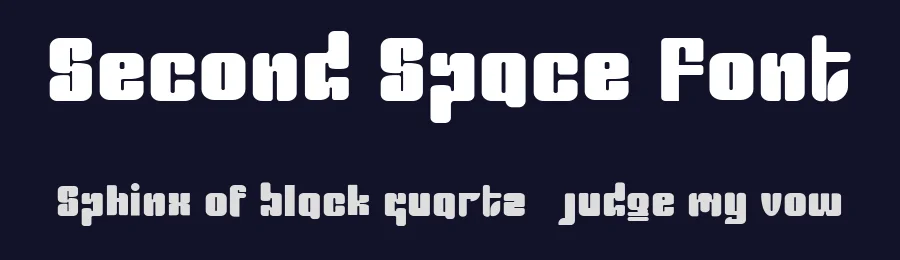Second Space Font by ForzaType — Display Font — thumbnail 2