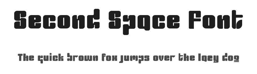 Second Space Font by ForzaType — Display Font