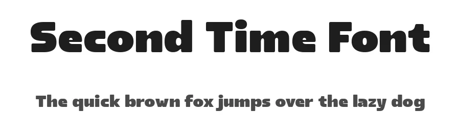 Second Time Font by Ragamkata — Display Font