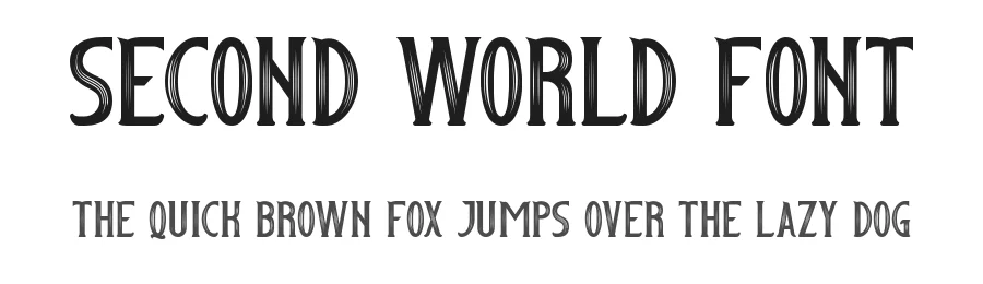 Second World Font by CalligraphyFonts.net — Display Font
