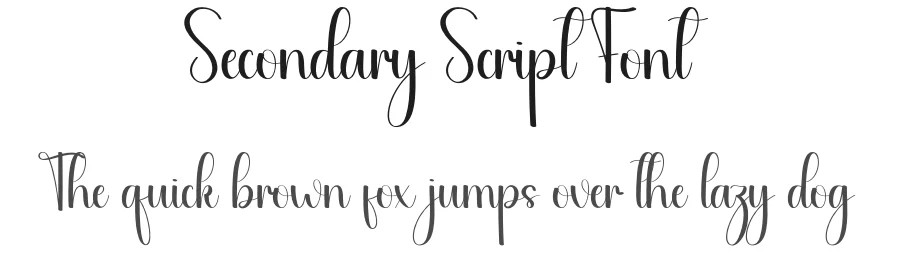 Secondary Script Font by andikastudio — Script Handwritten Font