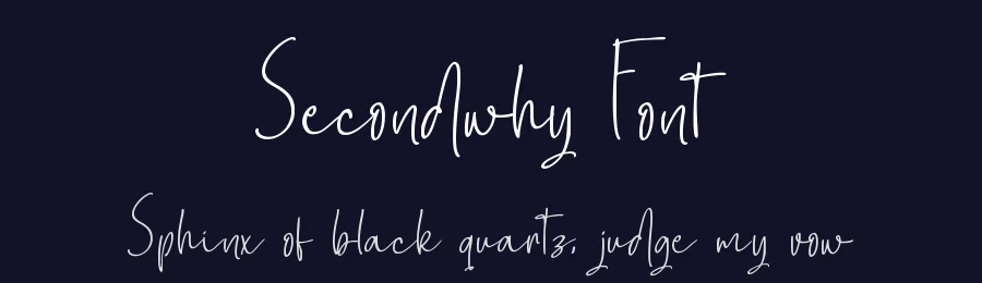 Secondwhy Font by qwrtype — Script Handwritten Font — thumbnail 2