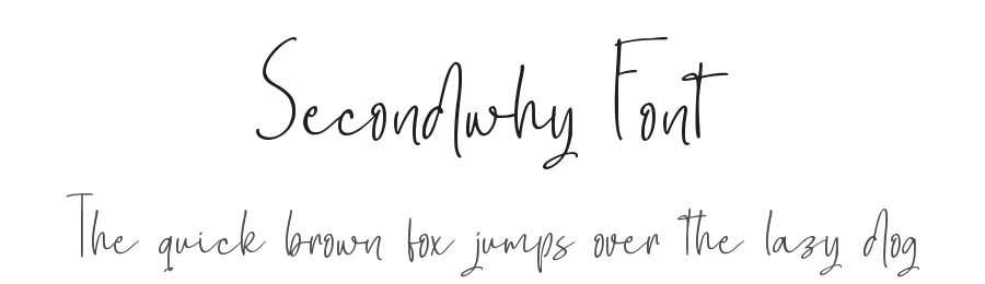 Secondwhy Font by qwrtype — Script Handwritten Font
