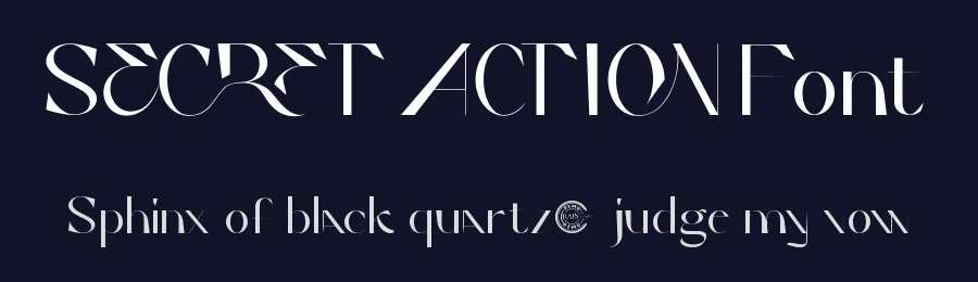 Secret Action Font by RaisProject — Display Font — thumbnail 2
