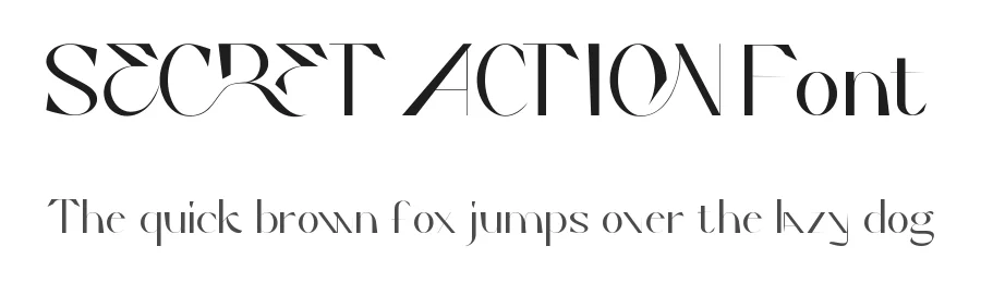 Secret Action Font by RaisProject β Display Font