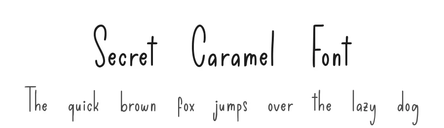 Secret Caramel Font by qwrtype — Script Handwritten Font