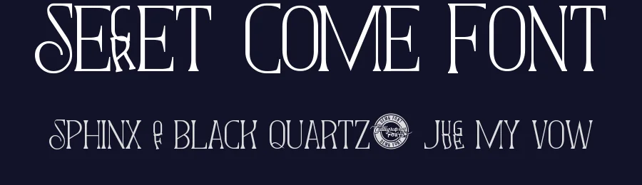 Secret Come Font by CalligraphyFonts.net — Serif Font — thumbnail 2