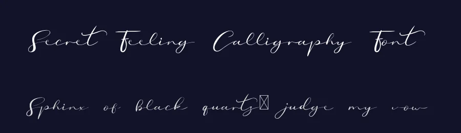 Secret Feeling Calligraphy Font by edricstudio — Script Handwritten Font — thumbnail 2