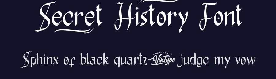 Secret History Font by VinType — Display Font — thumbnail 2