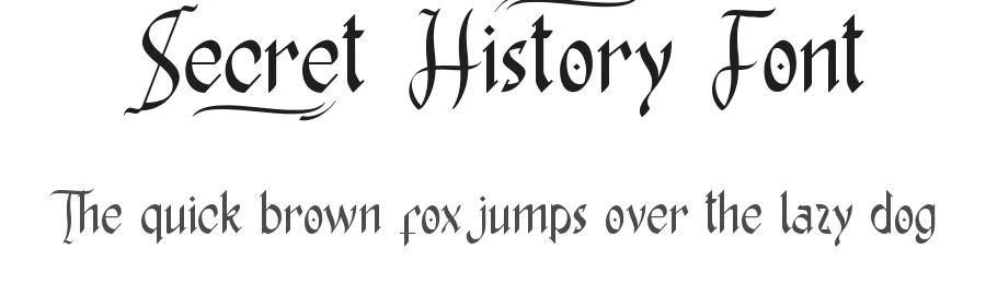Secret History Font by VinType — Display Font
