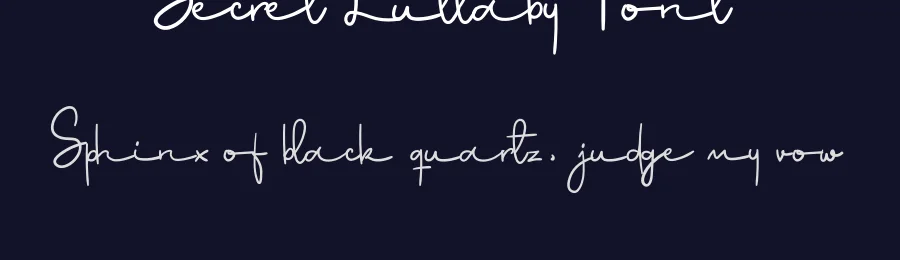 Secret Lullaby Font by Cikal — Script Handwritten Font — thumbnail 2