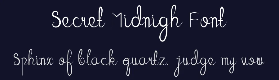 Secret Midnigh Font by ronistudio — Script Handwritten Font — thumbnail 2