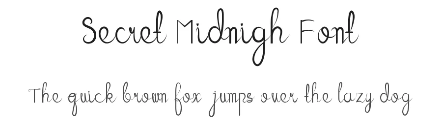 Secret Midnigh Font by ronistudio โ Script Handwritten Font