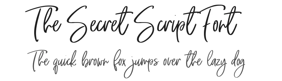 The Secret Script Font by VladCristea — Script Handwritten Font