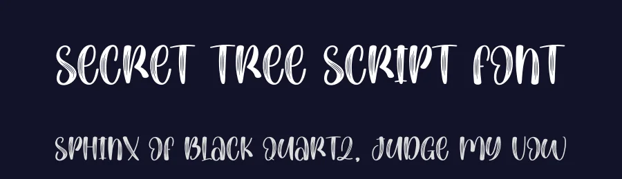 Secret Tree Script Font by creativeletter — Display Font — thumbnail 2
