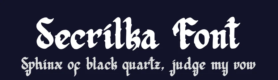Secrilka Font by Denustudios — Blackletter Font — thumbnail 2