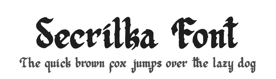 Secrilka Font by Denustudios — Blackletter Font