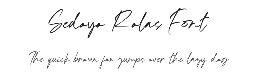 Sedoyo Rolas Font by GFRcreative — Script Handwritten Font