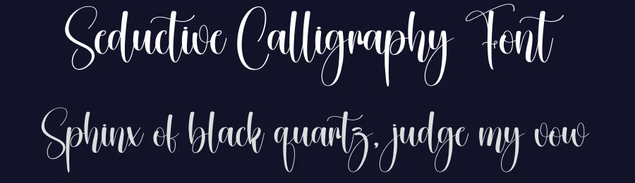 Seductive Calligraphy Font by creativeletter — Script Handwritten Font — thumbnail 2