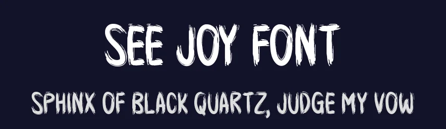See Joy Font by Seemly Fonts — Display Font — thumbnail 2