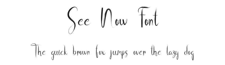 See Now Font by fahmistudio99 — Script Handwritten Font