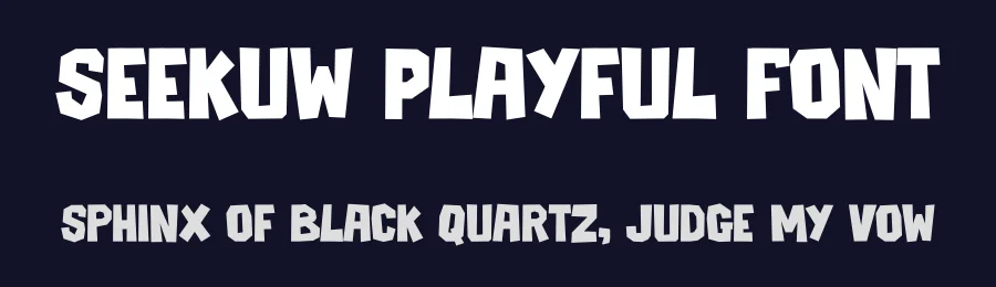 Seekuw Playful Font by Tokokoo Studio — Display Font — thumbnail 2