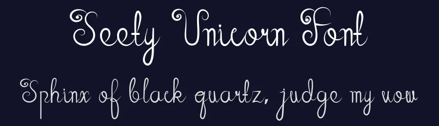 Seety Unicorn Font by ronistudio — Script Handwritten Font — thumbnail 2
